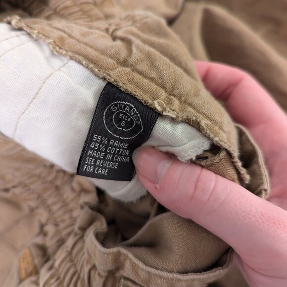 Gitano Brown Cinched Waist Pants - Picture 6 of 9